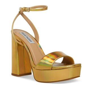 Steve Madden Women's Lessa Open Toe Block Heel Platform Sandal | Size 7